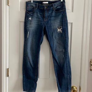 Francesca’s Eunina Midrise Destruct Skinny Jeans
